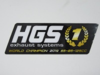 HGS sticker 2 takt demper zwart